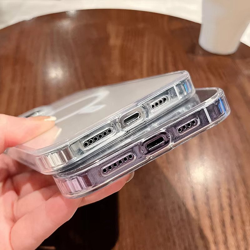 UltraHybrid™ Clear Anti-Yellow MagSafe iPhone Case – Shockproof & Compatible with All iPhone Models