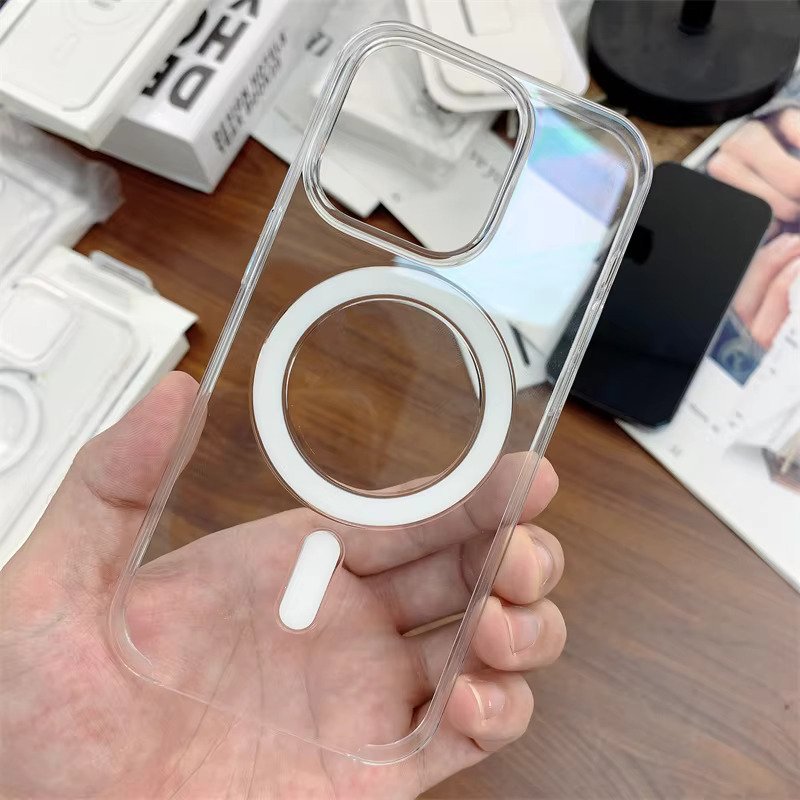 UltraHybrid™ Clear Anti-Yellow MagSafe iPhone Case – Shockproof & Compatible with All iPhone Models