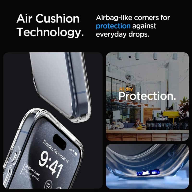 UltraHybrid™ Clear Anti-Yellow MagSafe iPhone Case – Shockproof & Compatible with All iPhone Models