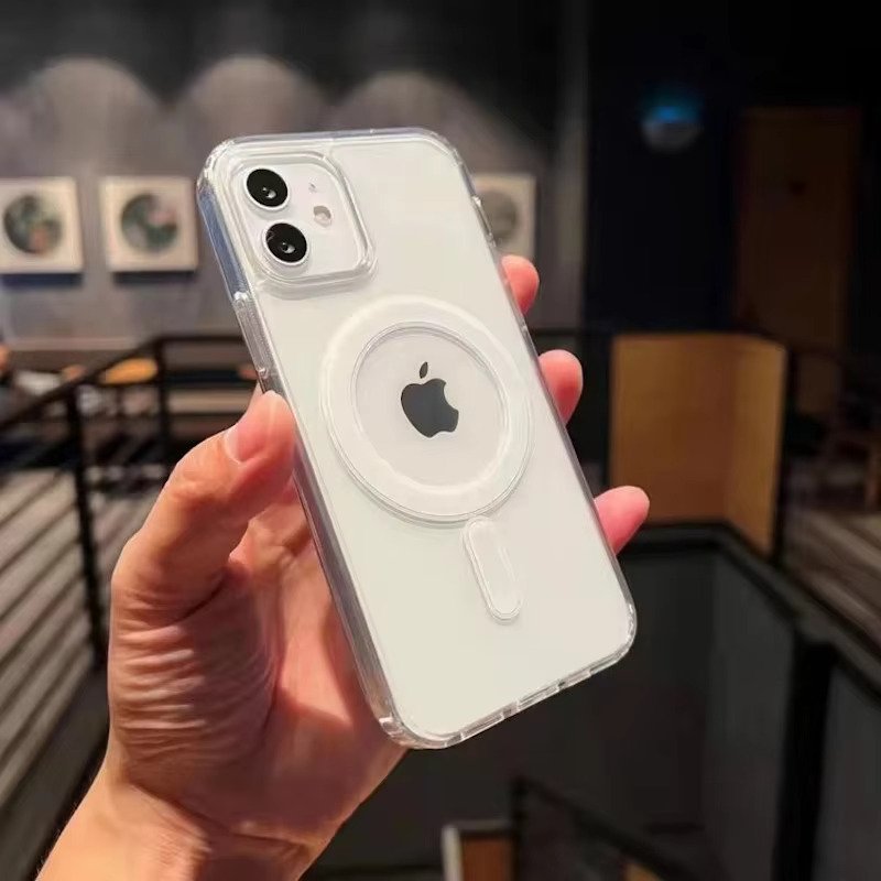 UltraHybrid™ Clear Anti-Yellow MagSafe iPhone Case – Shockproof & Compatible with All iPhone Models