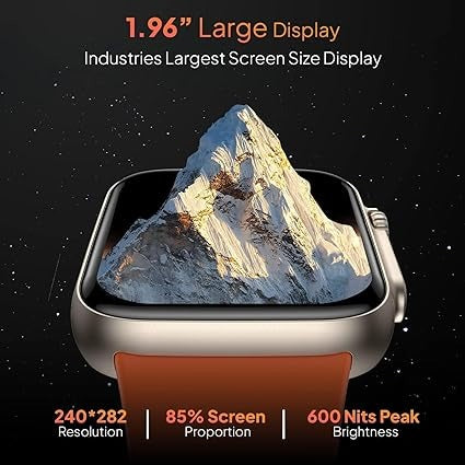 T800 Ultra Smart Watch with Bluetooth Calling, 1.99" HD Display, Fitness & Health Tracker, 8 UI Modes