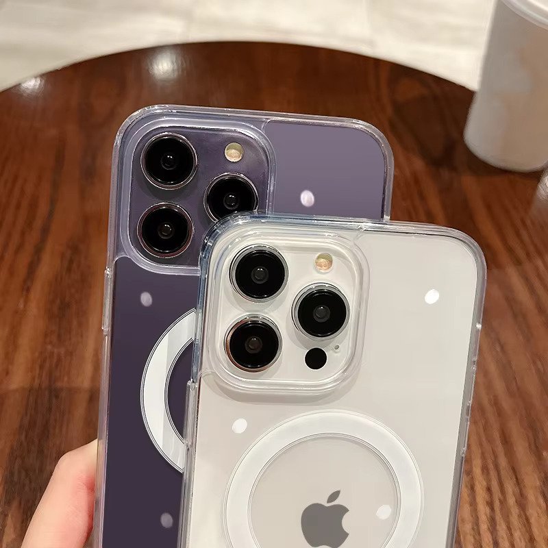 UltraHybrid™ Clear Anti-Yellow MagSafe iPhone Case – Shockproof & Compatible with All iPhone Models