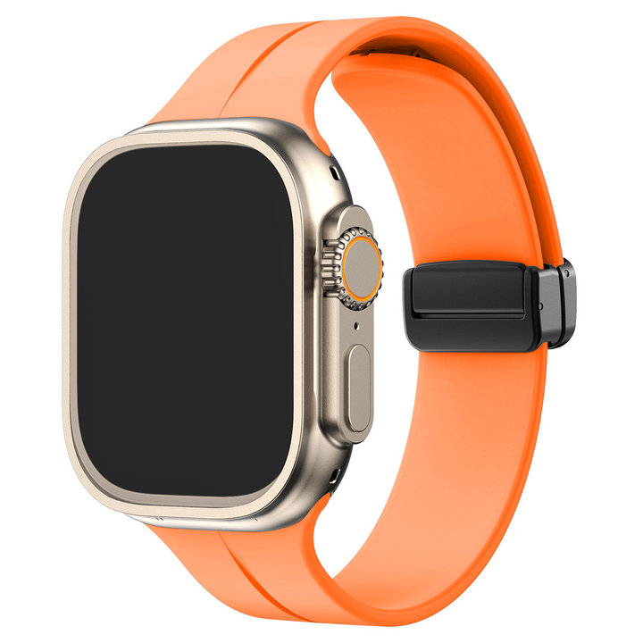 DC Premium Magnetic Silicone Apple Watch Strap – Soft, Flexible Band for All Series