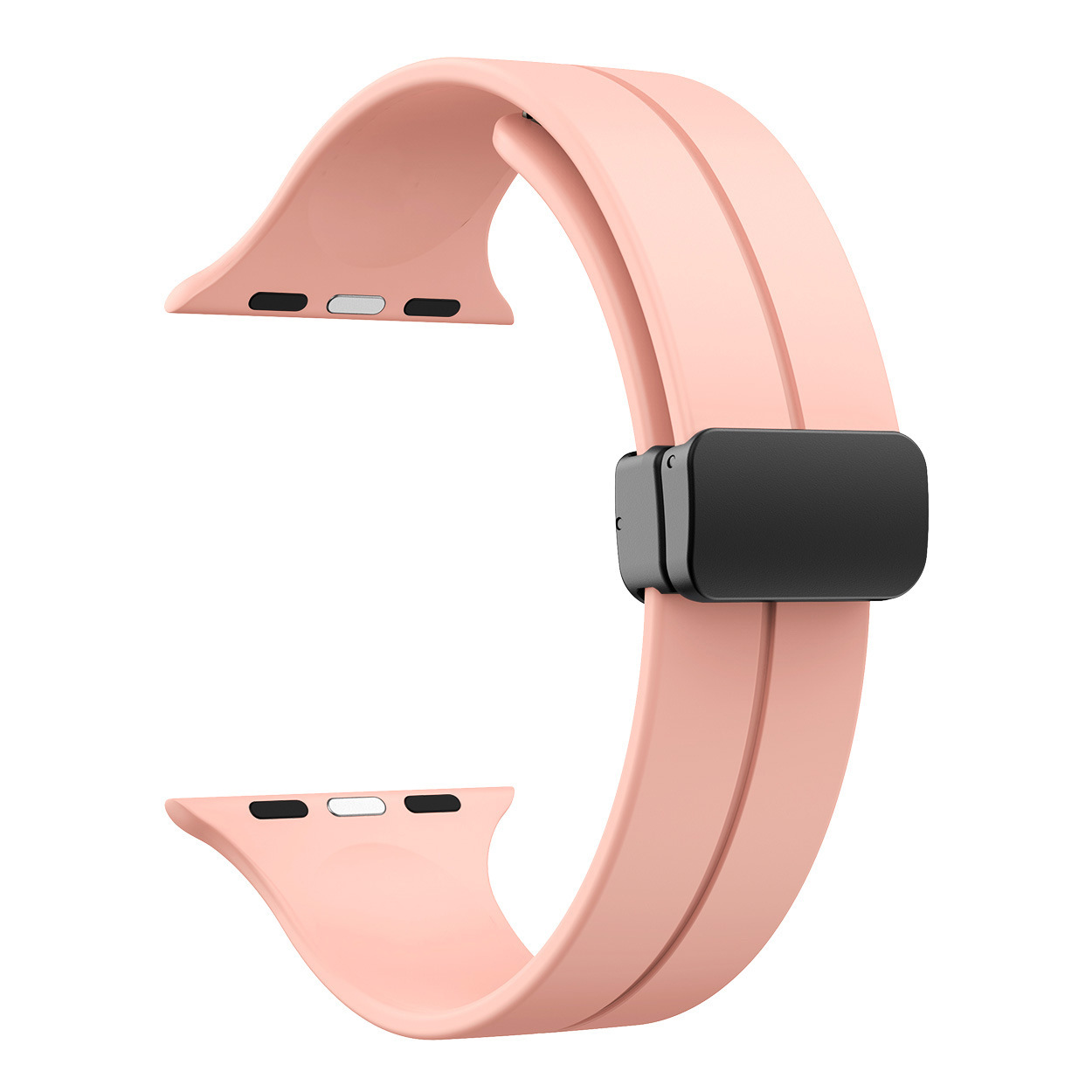 DC Premium Magnetic Silicone Apple Watch Strap – Soft, Flexible Band for All Series