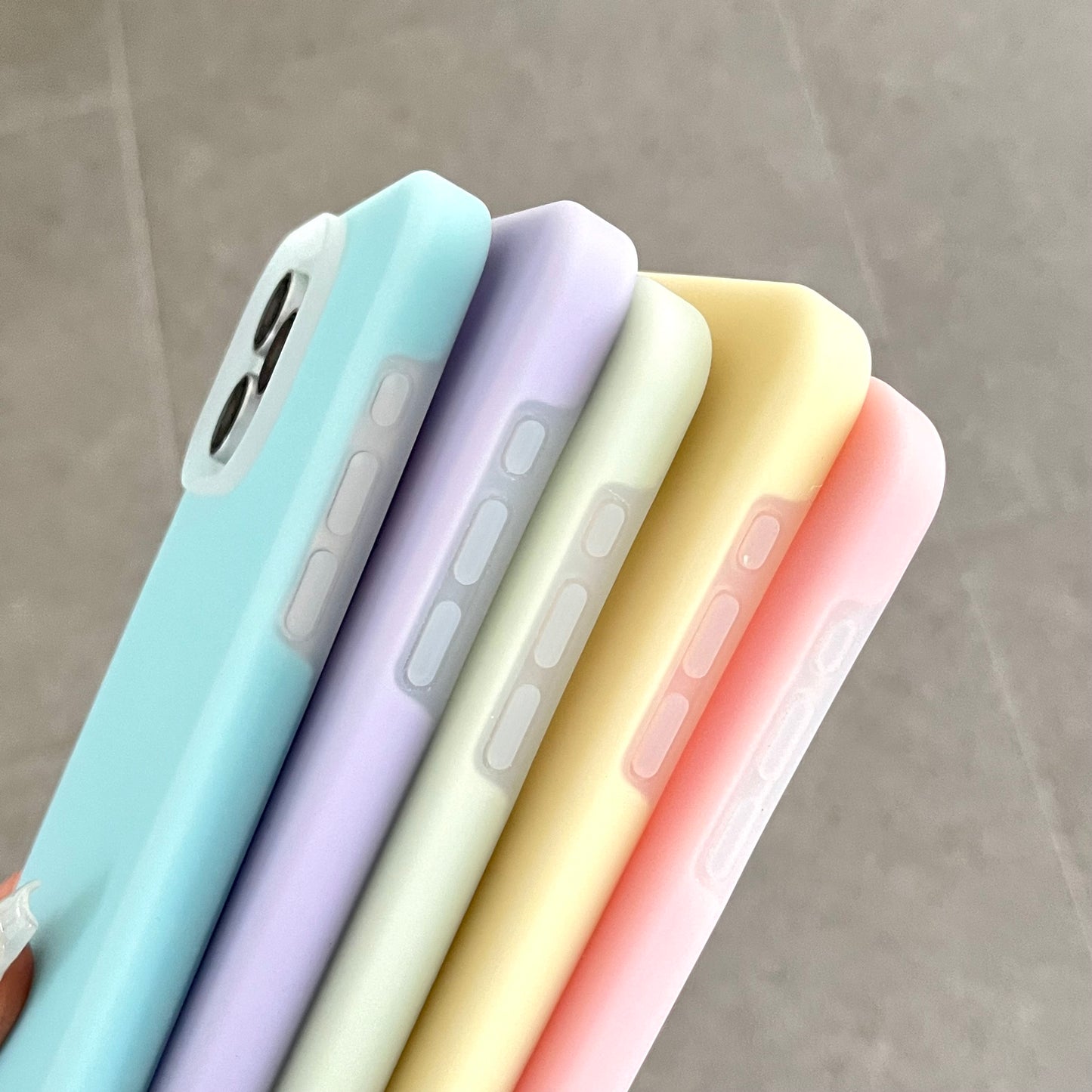 Jelly Liquid Silicone+PC Anti-drop Phone Case Protective Back Cover for iPhone