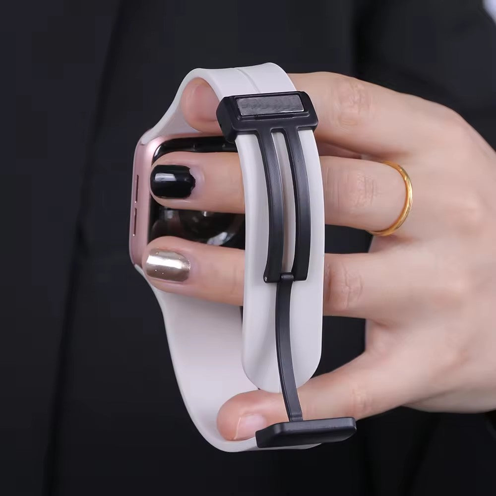 DC Premium Magnetic Silicone Apple Watch Strap – Soft, Flexible Band for All Series