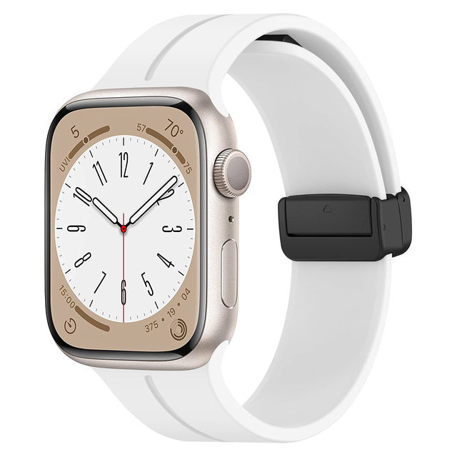 DC Premium Magnetic Silicone Apple Watch Strap – Soft, Flexible Band for All Series