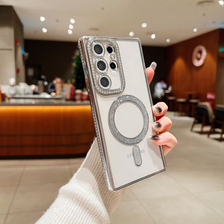 Diamond Sparkle MagSafe Case With Camera Protection for iPhone and Samsung Models