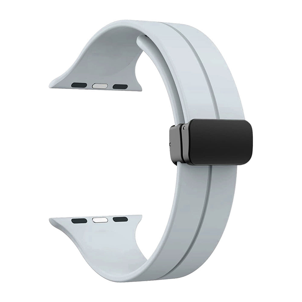 DC Premium Magnetic Silicone Apple Watch Strap – Soft, Flexible Band for All Series