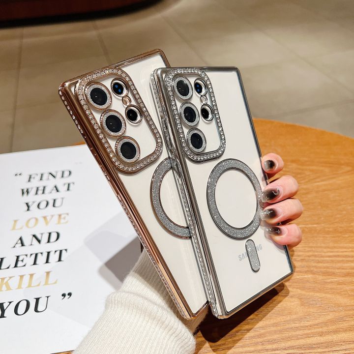 Diamond Sparkle MagSafe Case With Camera Protection for iPhone and Samsung Models