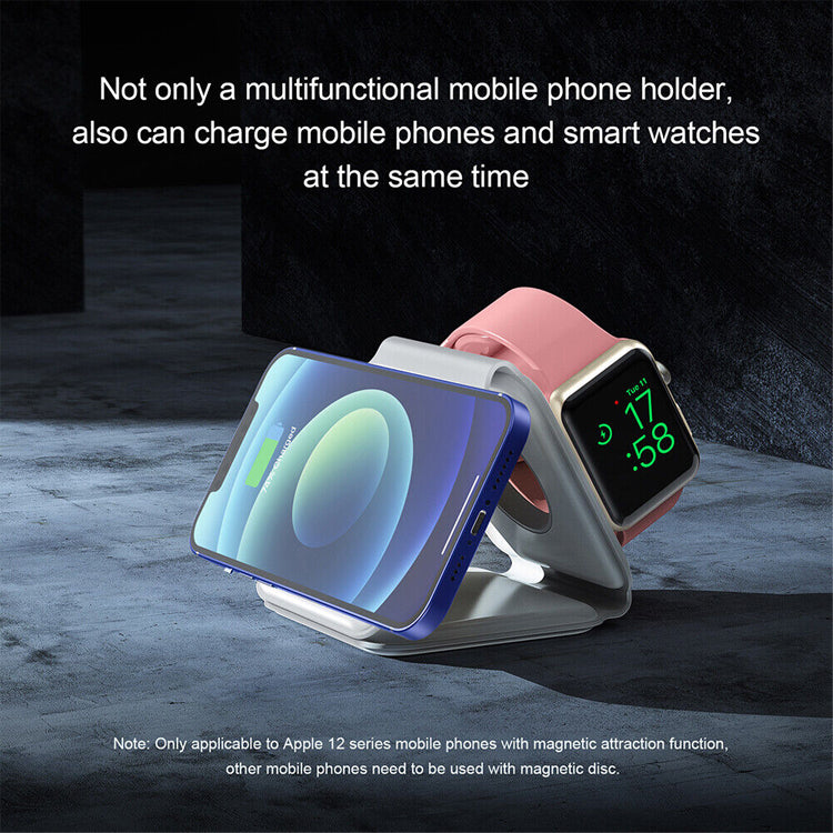 3 in 1 Magnetic fold 15W Wireless Charger Stand Fast Wireless Charging Station