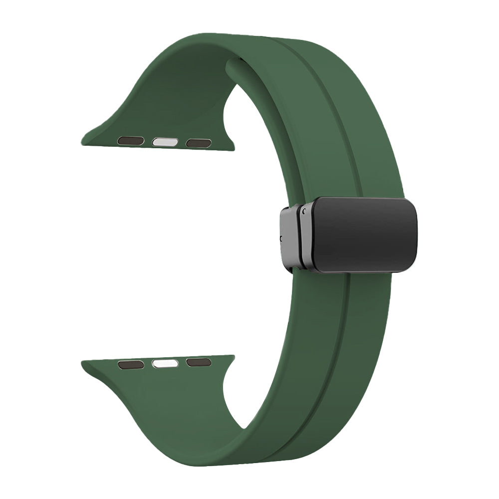 DC Premium Magnetic Silicone Apple Watch Strap – Soft, Flexible Band for All Series