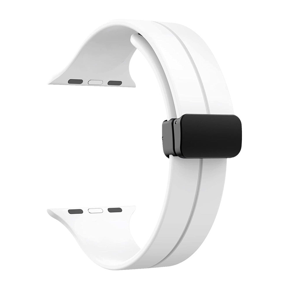 DC Premium Magnetic Silicone Apple Watch Strap – Soft, Flexible Band for All Series