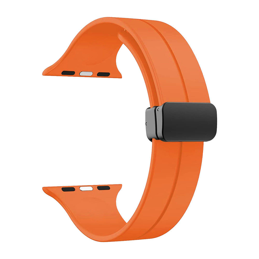 DC Premium Magnetic Silicone Apple Watch Strap – Soft, Flexible Band for All Series