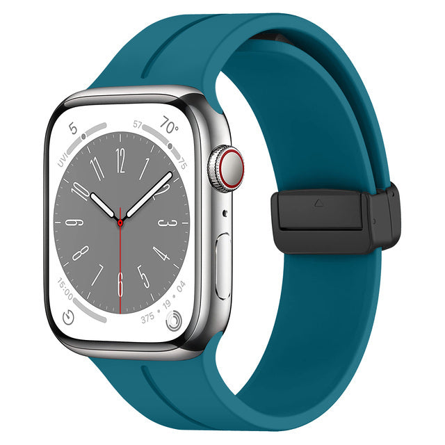 DC Premium Magnetic Silicone Apple Watch Strap – Soft, Flexible Band for All Series
