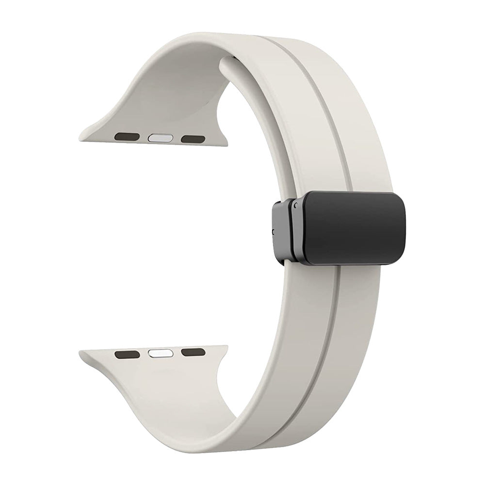 DC Premium Magnetic Silicone Apple Watch Strap – Soft, Flexible Band for All Series