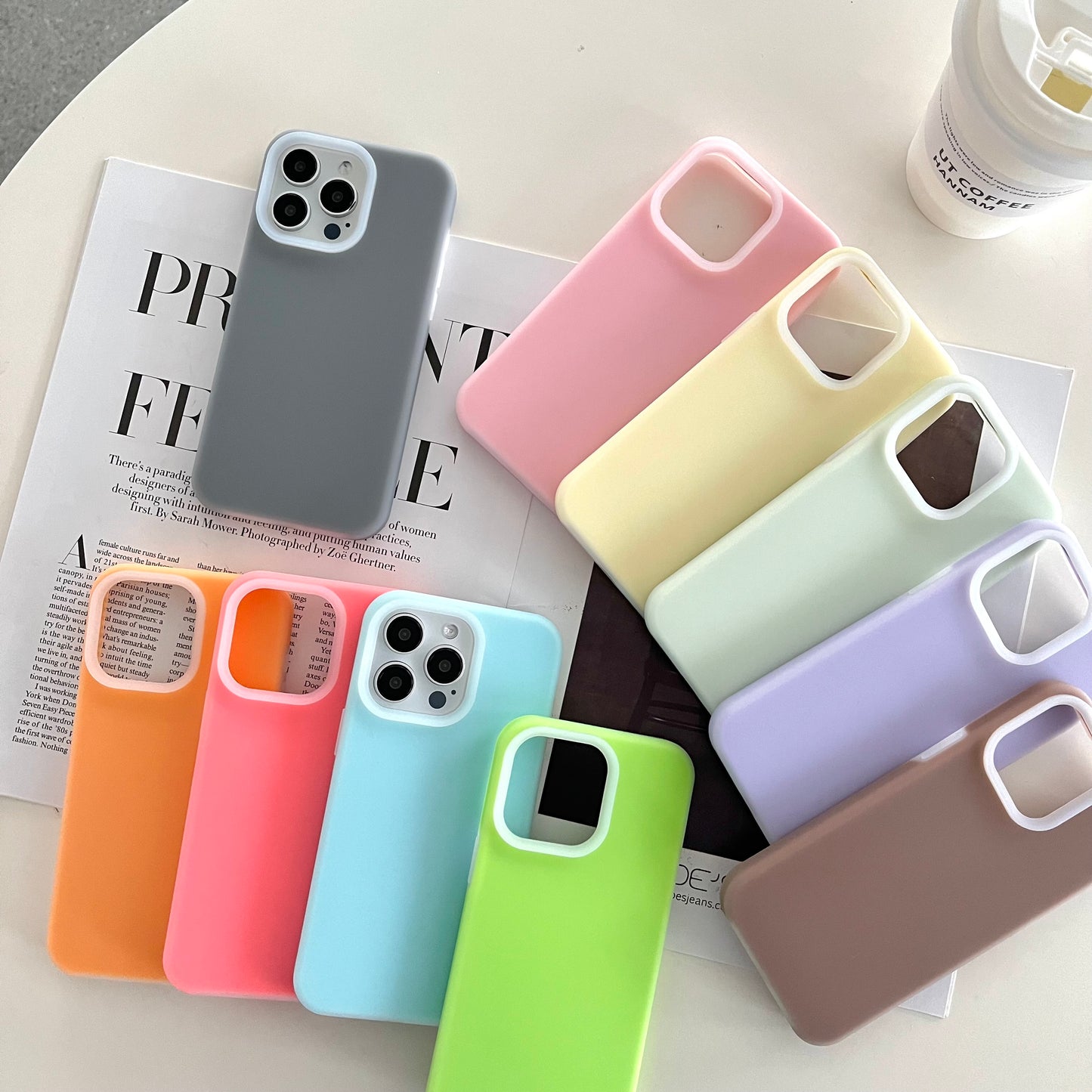 Jelly Liquid Silicone+PC Anti-drop Phone Case Protective Back Cover for iPhone