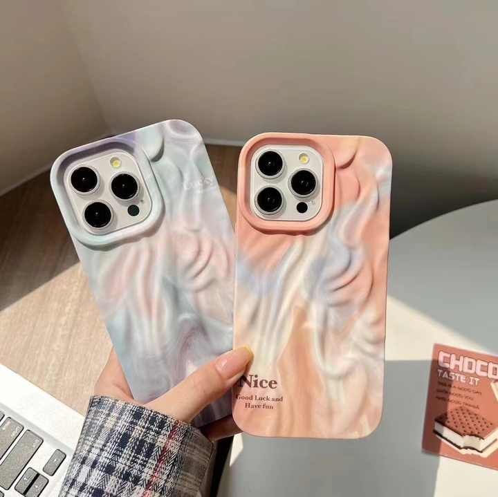 Aesthetic 3-D Textured Positive iPhone Soft Silicone Case - Nice