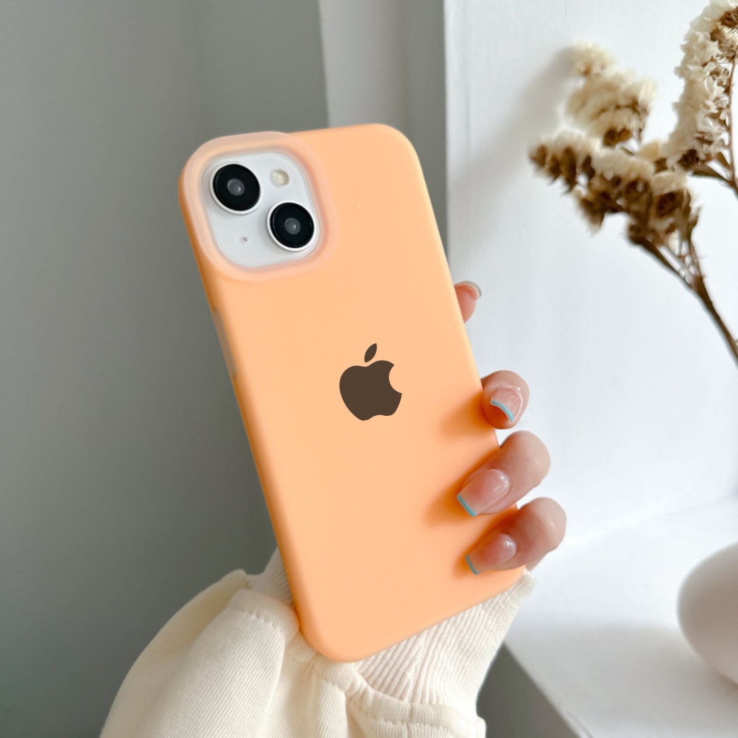 Jelly Liquid Silicone+PC Anti-drop Phone Case Protective Back Cover for iPhone
