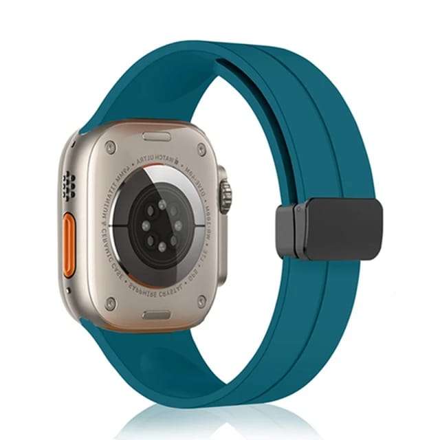 DC Premium Magnetic Silicone Apple Watch Strap – Soft, Flexible Band for All Series