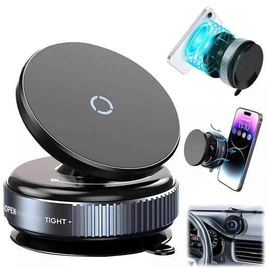 Strong Suction Magnetic Phone Holder | 360° Adjustable | Compatible with All Smooth Surfaces