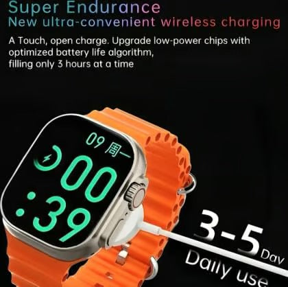 T800 Ultra Smart Watch with Bluetooth Calling, 1.99" HD Display, Fitness & Health Tracker, 8 UI Modes