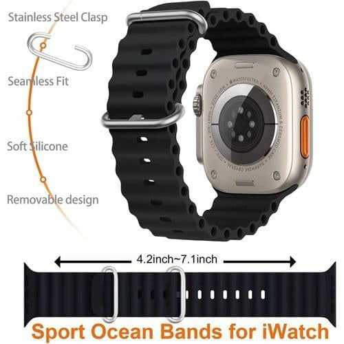 T800 Ultra Smart Watch with Bluetooth Calling, 1.99" HD Display, Fitness & Health Tracker, 8 UI Modes
