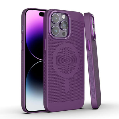 Grid Cooling MagSafe Magnetic Phone Case For iPhone