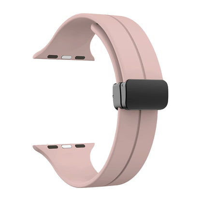 DC Premium Magnetic Silicone Apple Watch Strap – Soft, Flexible Band for All Series