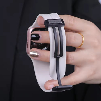DC Premium Magnetic Silicone Apple Watch Strap – Soft, Flexible Band for All Series