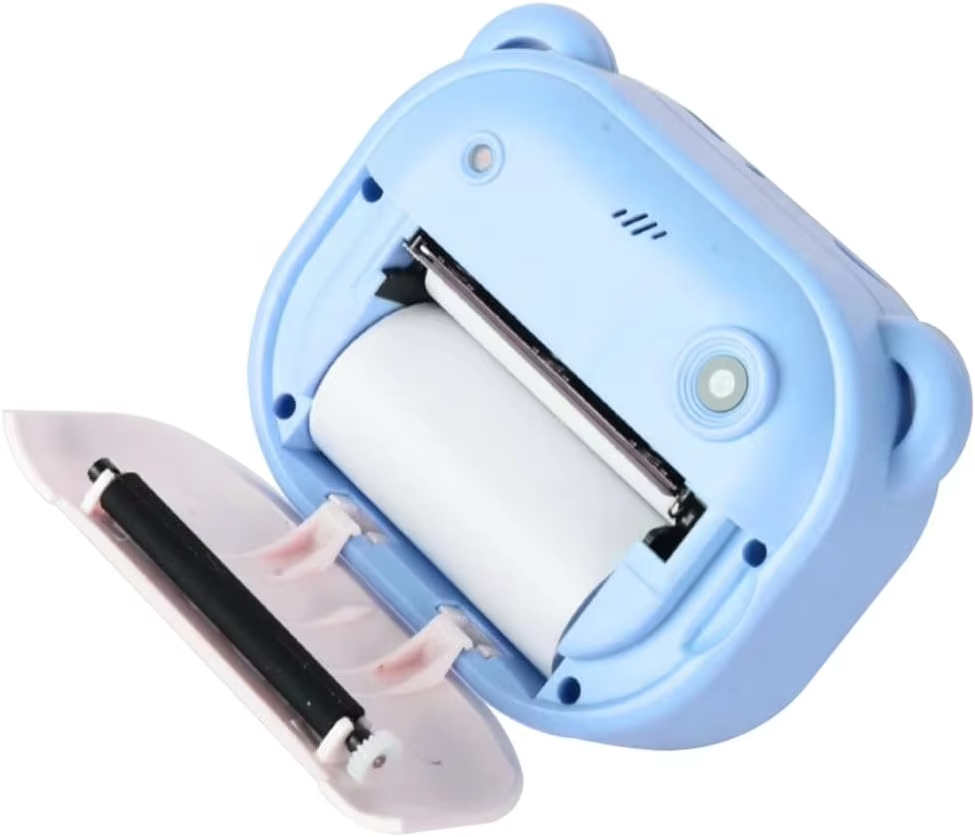 DC Instant Print Camera – Dual Lens, Memory Card Slot & Free Rolls | No-Ink Printing