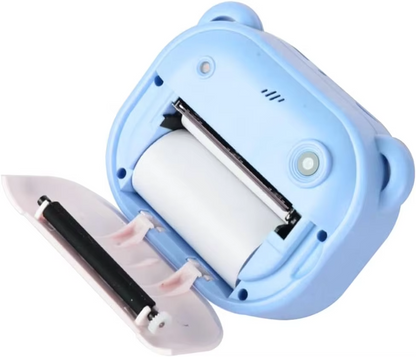 DC Instant Print Camera – Dual Lens, Memory Card Slot & Free Rolls | No-Ink Printing