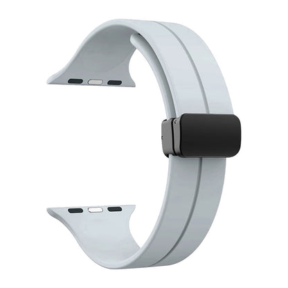 DC Premium Magnetic Silicone Apple Watch Strap – Soft, Flexible Band for All Series