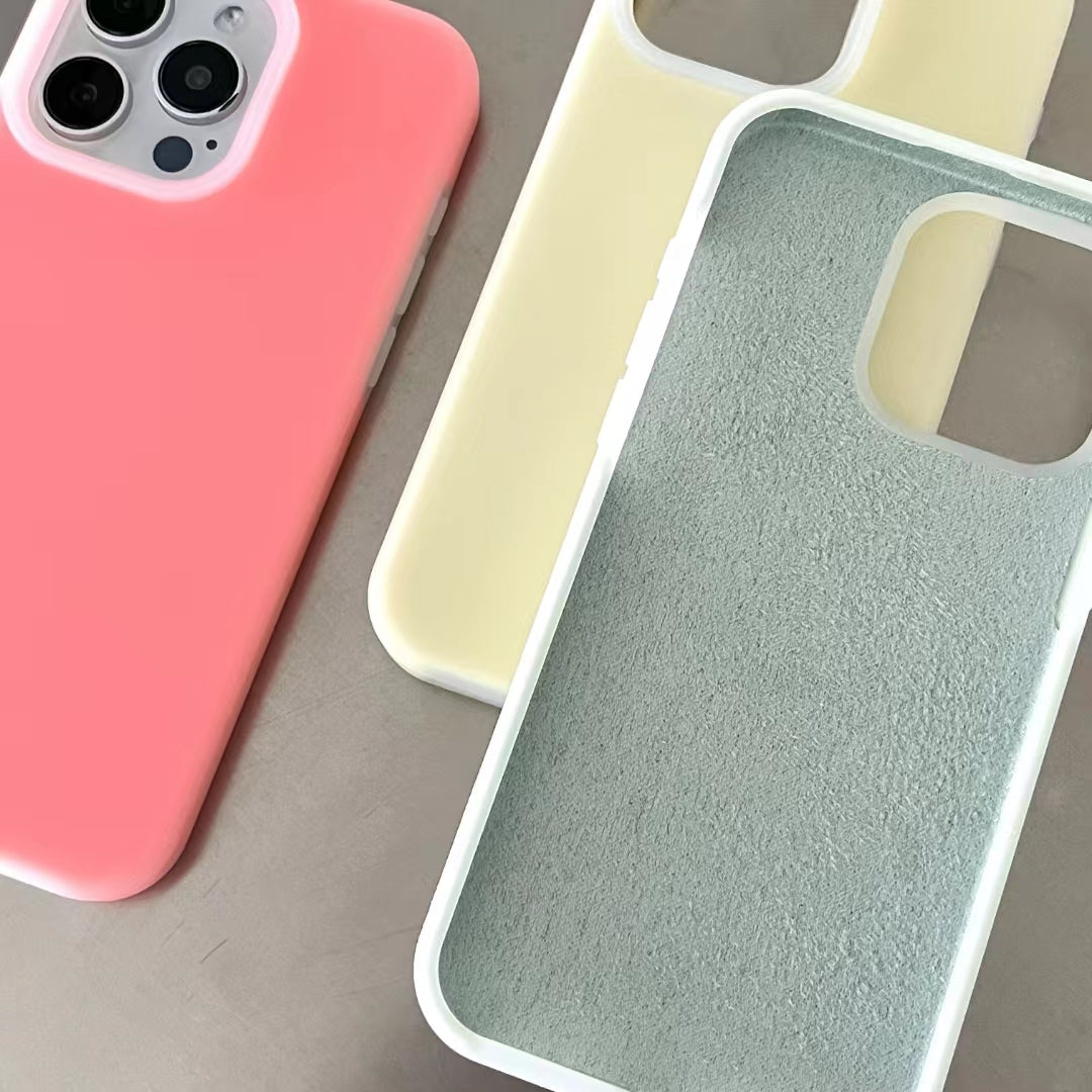 Jelly Liquid Silicone+PC Anti-drop Phone Case Protective Back Cover for iPhone