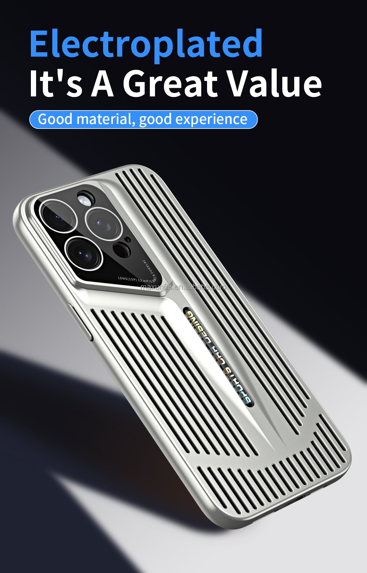 Cooling Blade Case Heat Sink Electroplating Multi-protection For iPhone 14 & 15 Series