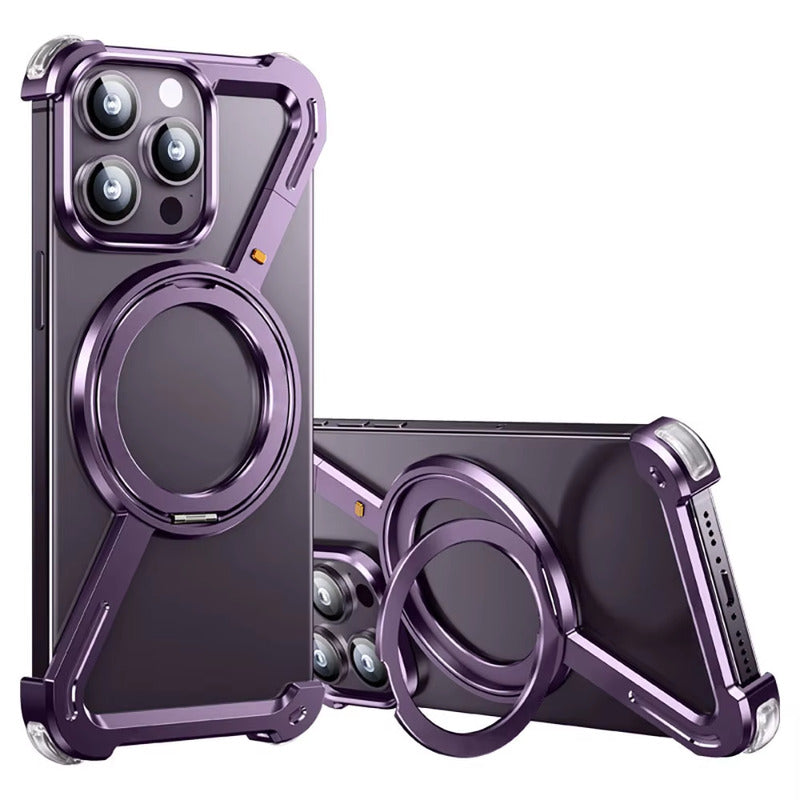 Corner Guard Titanium Magnetic Metal Case - iPhone 16 Pro Models