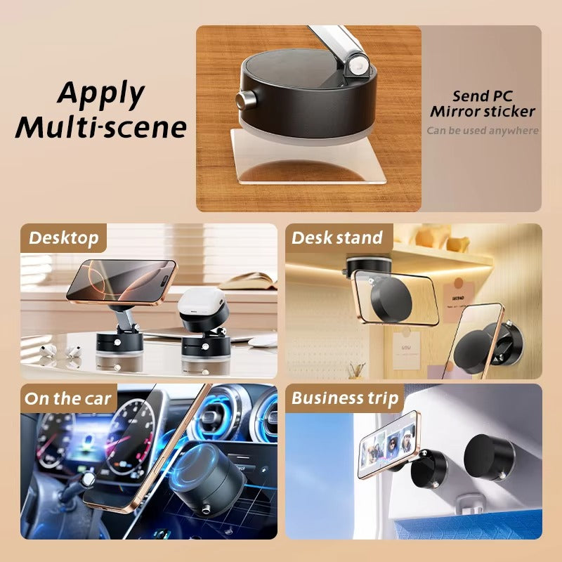 DC's 360° Magnetic Phone Mount – Foldable & Strong Grip Stand for Desk, Car & More