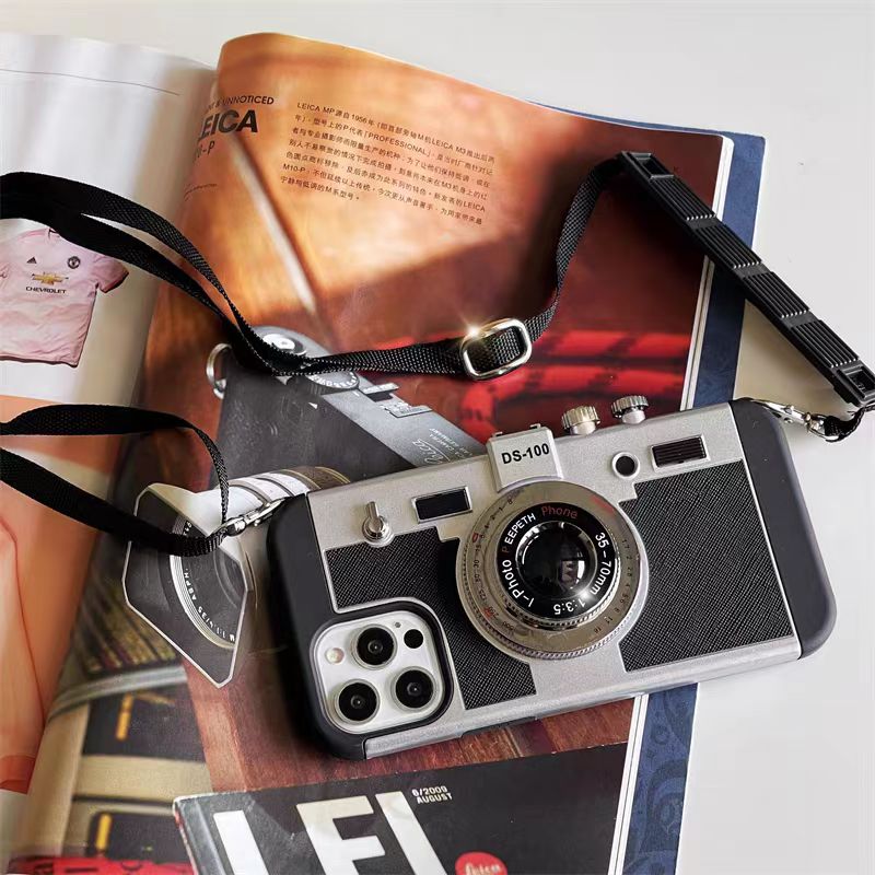 Retro Camera Lens Aesthetic Case - iPhone 14, 15 & 16 Series