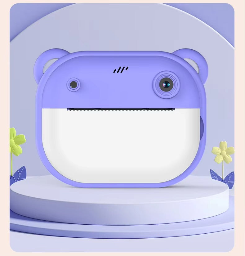 DC Instant Print Camera – Dual Lens, Memory Card Slot & Free Rolls | No-Ink Printing