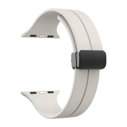 DC Premium Magnetic Silicone Apple Watch Strap – Soft, Flexible Band for All Series