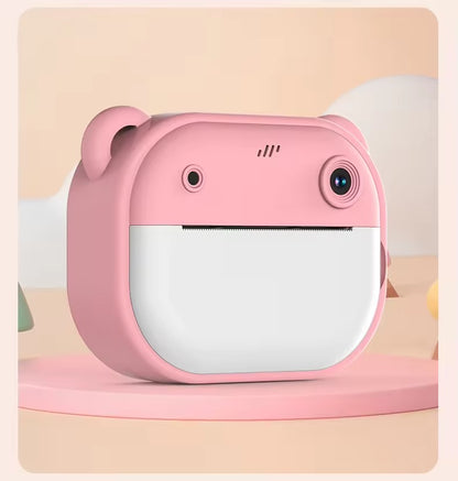 DC Instant Print Camera – Dual Lens, Memory Card Slot & Free Rolls | No-Ink Printing
