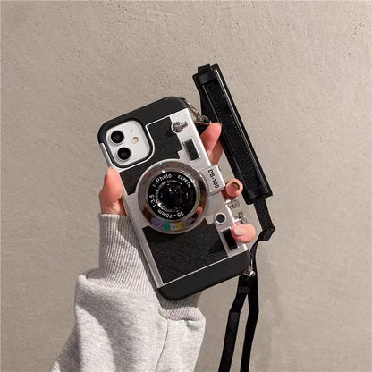 Retro Camera Lens Aesthetic Case - iPhone 14, 15 & 16 Series