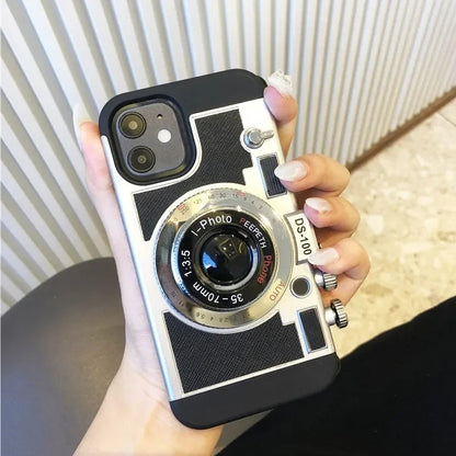 Retro Camera Lens Aesthetic Case - iPhone 14, 15 & 16 Series