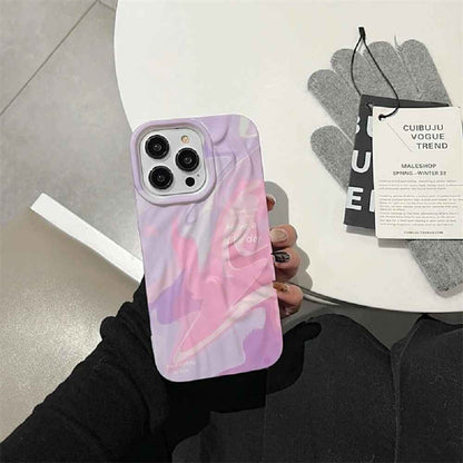Rainbow Aesthetic Textured Positive iPhone Soft Silicone Case - Have a Nice Day