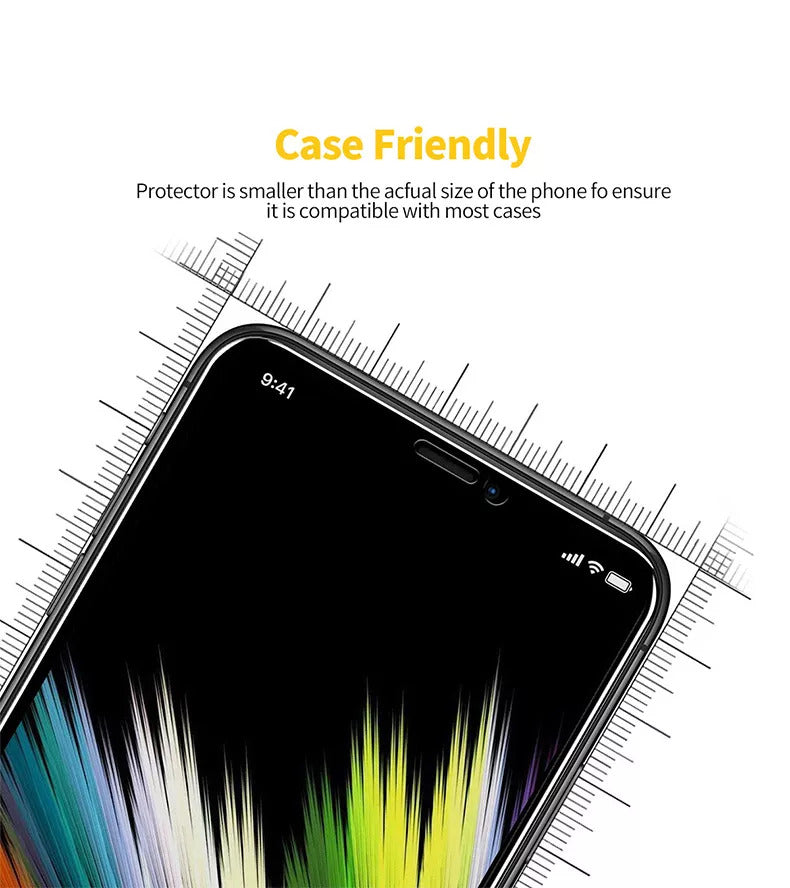 Privacy Tempered Glass Screen Protector – Dustproof, Anti-Spy for iPhone & Samsung Models