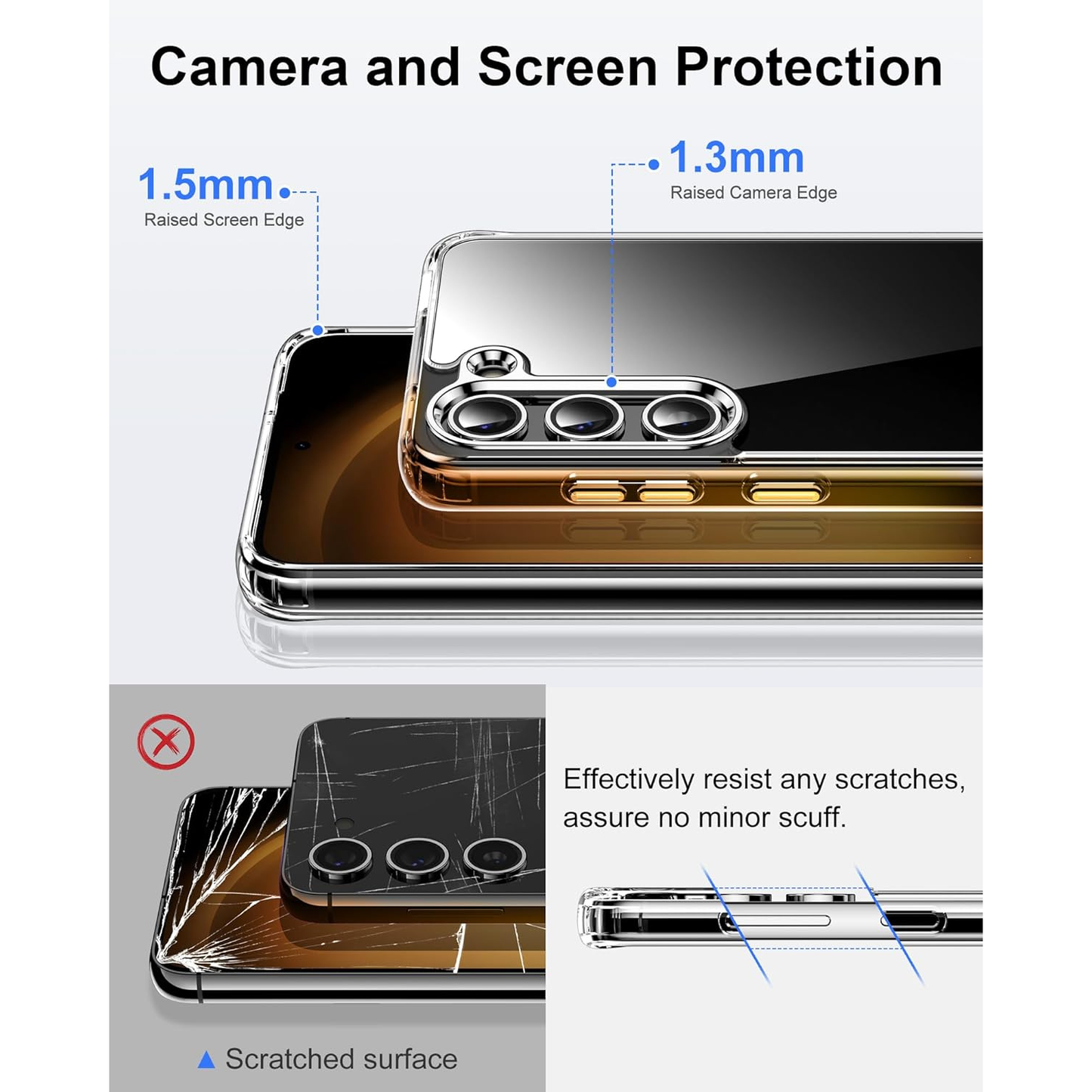 UltraHybrid™ Clear Anti-Yellow MagSafe-Compatible Samsung Case – Shockproof & Compatible for Samsung S Series