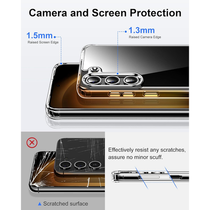 UltraHybrid™ Clear Anti-Yellow MagSafe-Compatible Samsung Case – Shockproof & Compatible for Samsung S Series