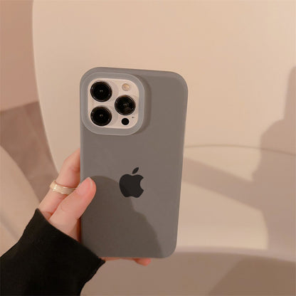 Jelly Liquid Silicone+PC Anti-drop Phone Case Protective Back Cover for iPhone