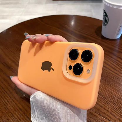 Jelly Liquid Silicone+PC Anti-drop Phone Case Protective Back Cover for iPhone