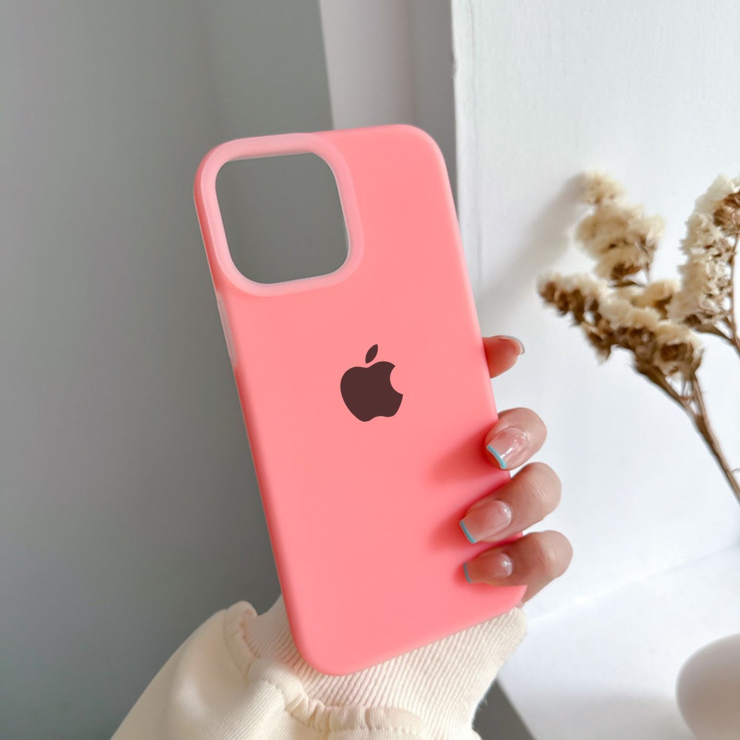 Jelly Liquid Silicone+PC Anti-drop Phone Case Protective Back Cover for iPhone